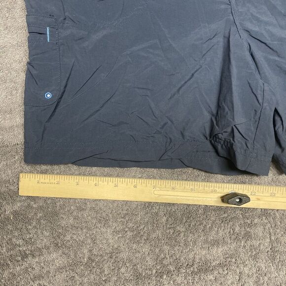 Columbia Shorts Womens Medium Blue 5” Inseam Nylon Stretch Elastic Waist Fishing - Picture 9 of 10